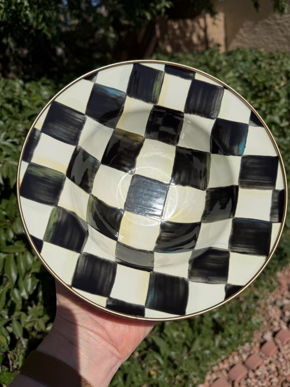 Mackenzie Childs Courtly Check Cereal Bowl